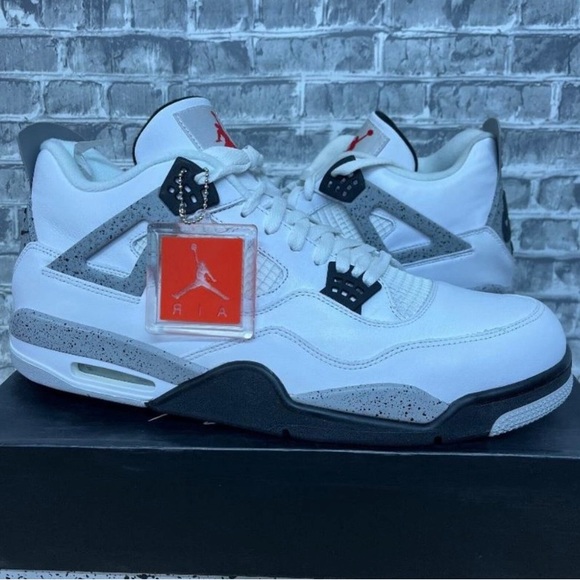 air jordan 4 white oreo size 10